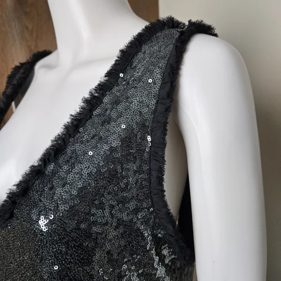 NWT Zara Woman Scoop Back Sequin Tank Top Mini Dress - Picture 10 of 17